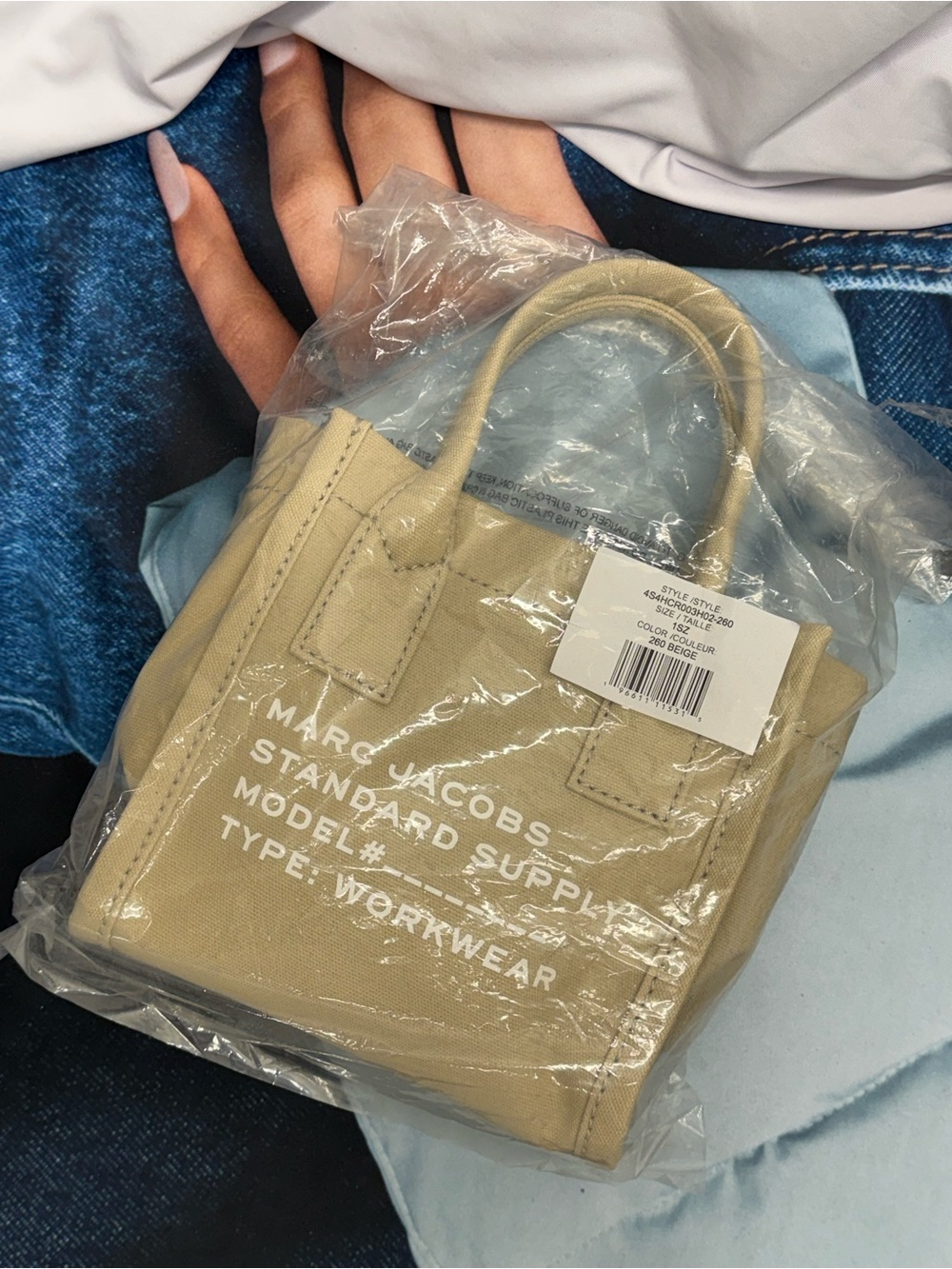 (new+tag) The Marc Jacobs canvas supply crossbody bag beige khaki tan - Picture 4 of 17